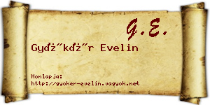 Gyökér Evelin névjegykártya